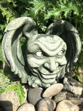 Der Teufel- Gargoyle- Wanddekoration -  mittelalterliche Figur